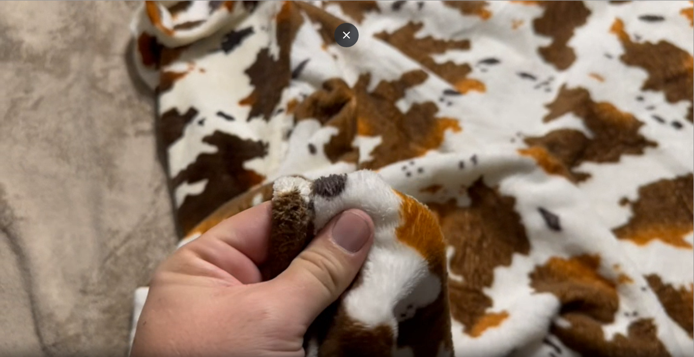 My Real Review of Cow Print Throw Blanket