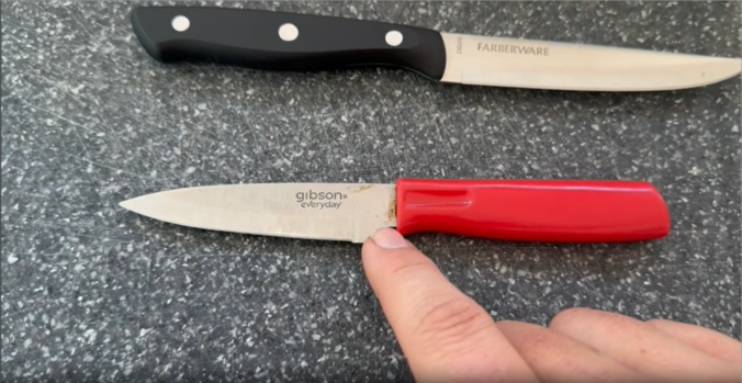 Farberware Triple Riveted Kitchen Knife Vs Gibson Paring Knife