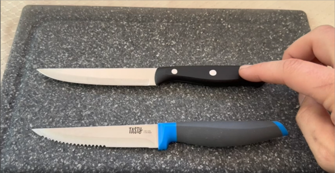 Farberware Triple Riveted Kitchen Knife Vs Tasty Knife