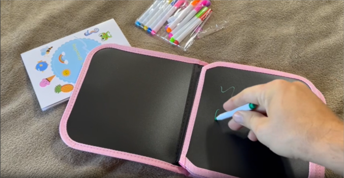 Kid's Erasable Doodle Book with Markers